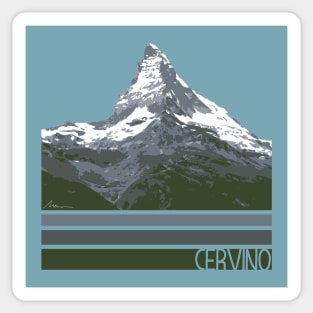 Cerrvino Mountain Illustration Sticker